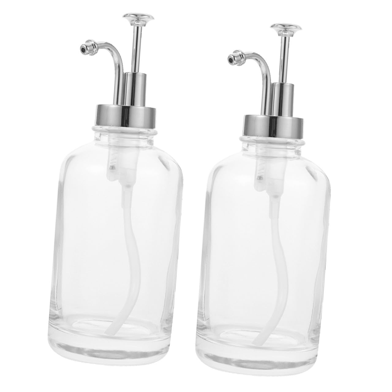 Distributeur de sirop café en verre 500 ml Homoyoyo avec pompe doseuse lot de 2