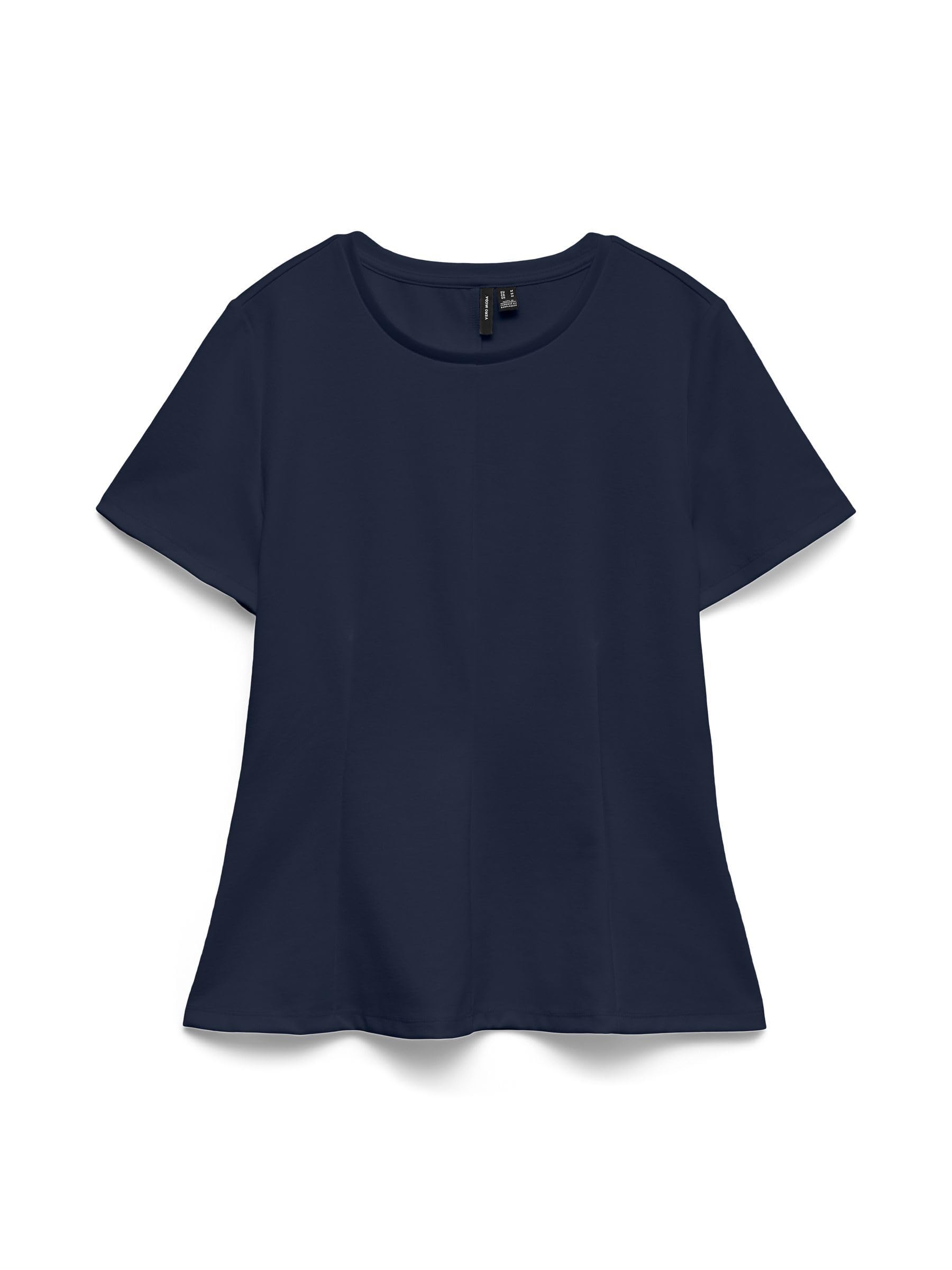 VERO MODA Damen Female Top mit Schößchen Vmabby T-Shirt Vmabby Ss Peplum Top JRS Noos (1er Pack)