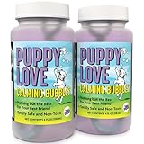 Atomic Bubbles: Puppy Love Calming Bubbles - Lavender Scented 2-Pack - 4oz Bottles, Dog Interactive Toy, Pet Safe, Non-Toxic, Indoor & Outdoor Play