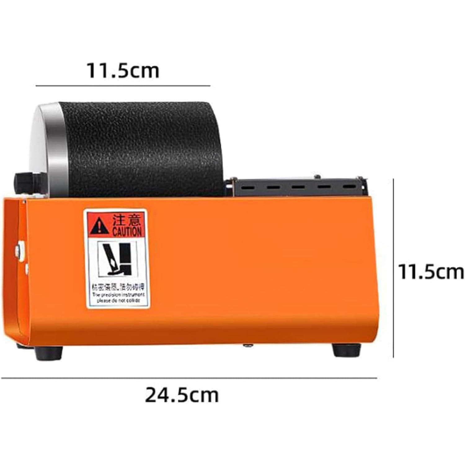 Kit pulidor eléctrico de rocas con velocidad ajustable de 16 W y capacidad de 2,5 kg para cristales, piedras, vidrio y metal.
