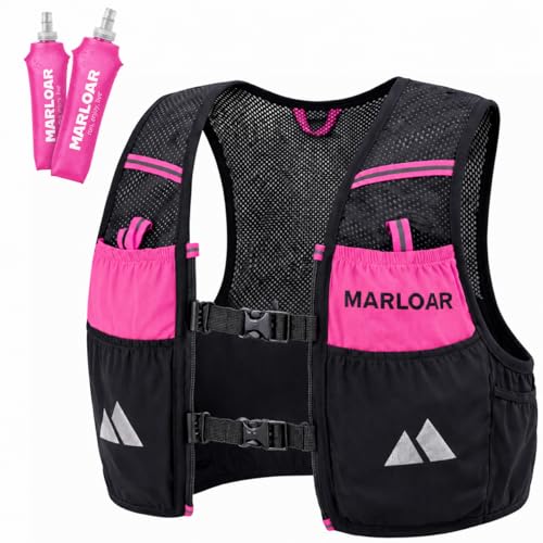 Gilet hydratation trail running léger avec 2 flasques souples 500ml