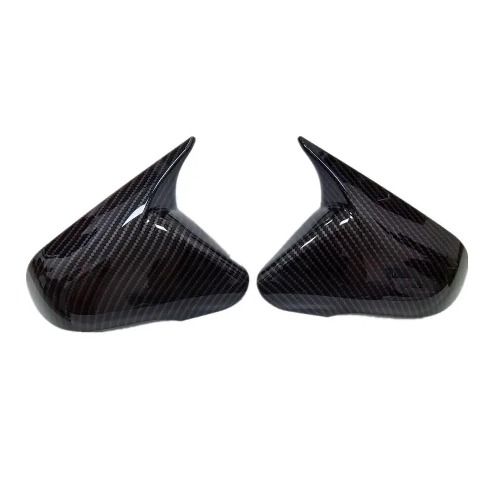 Auto Spiegelkappen Für Hyundai Für Sonata 2015 2016 2017-2019 | 1 Paar Carbon Look Seite für Wing Cap Außentür Spiegelabdeckung Rückansicht Abdeckung(Carbon)