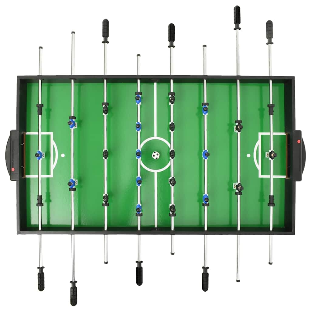 Stół wielofunkcyjny 15 w 1, czarny, płyta MDF, 121 x 61 x 82 cm, z akcesoriami dla dzieci i dorosłych, do wnętrz, pokoju zabaw, salonu, fitnessu