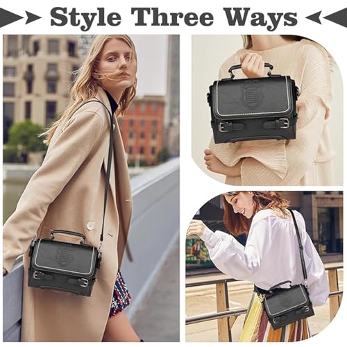 Image of Shoulder Bag for Women, Faux Leather Women's Shoulder Handbags, Fashionable Tote Purses for Women with Removable Strap and Zipper Closure