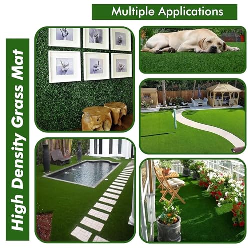 Image of 35MM High Density Soft Artifical Grass Grass Mat 2X 8 feet for Door Entrance Balcony and Bedroom Carpet