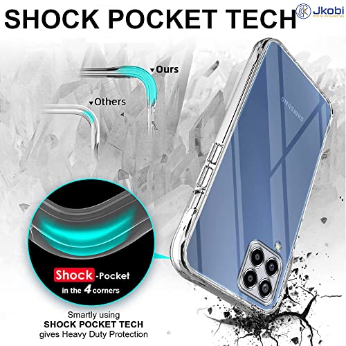 Image of Jkobi Back Cover Case for Samsung Galaxy M33 5G (Silicone Crystal Clear | Pure Camera Protection | Soft and Flexible for Charger and Headphone sockets | Shockproof Bumpers | Transparent)