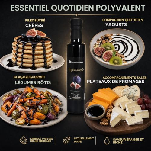 Koutsogiorgakis Family Sirop de Figue 250 ml | 100% Grec du Nord d’Evia | Édulcorant Naturel pour Salades, Cuisine & Pâtisserie | Sans Sucre Ajouté, Convient aux Végétariens – vue 6