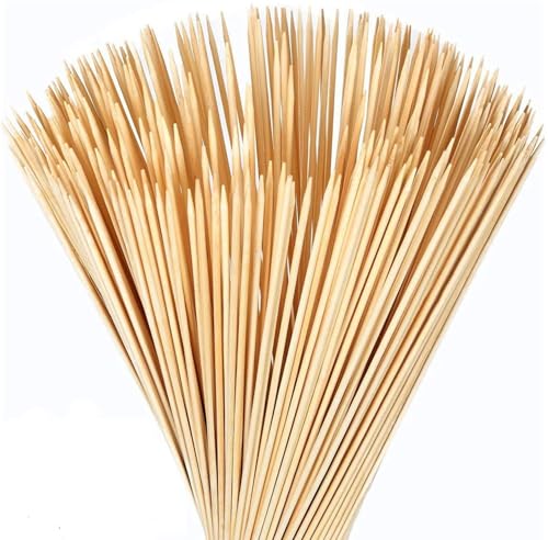 Image of Royals 2packet (120pc) Bamboo Skewers for Barbeque Grilling Frying Sticks BBQ Skeweres Sticks Barbecue Sticks Tornado Potato Twister Spiral Sticks, 6inch