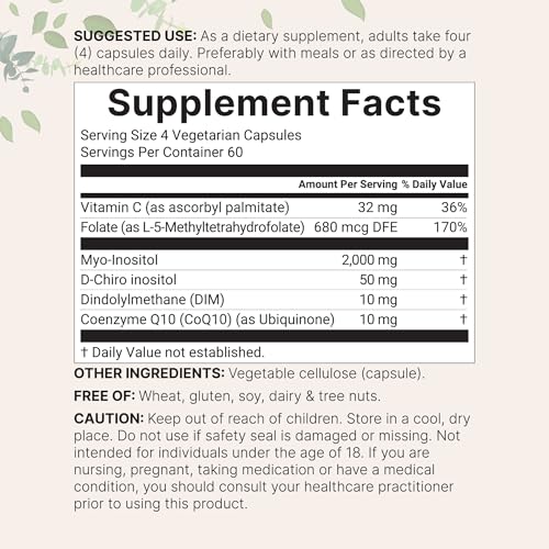 Micro Ingredients Myo-Inositol & D-Chiro Inositol Capsules