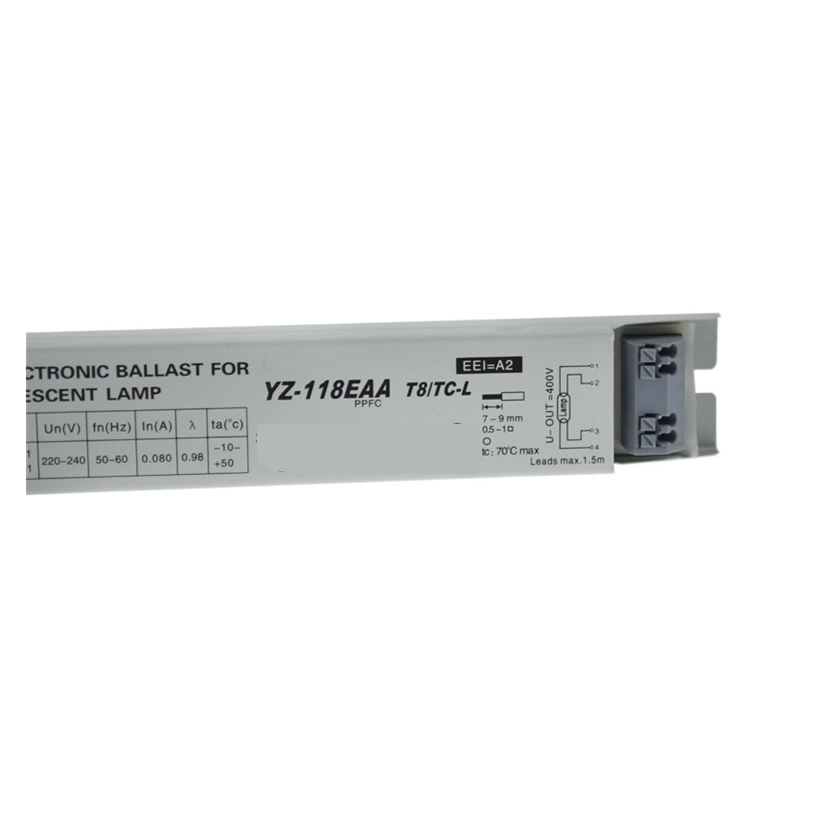 YZ-118EAA YZ-218EAA YZ-218EAA YZ-318EAA One for T8 Prostownik do lampy fluorescencyjnej 18W/20W (YZ-118EAA)