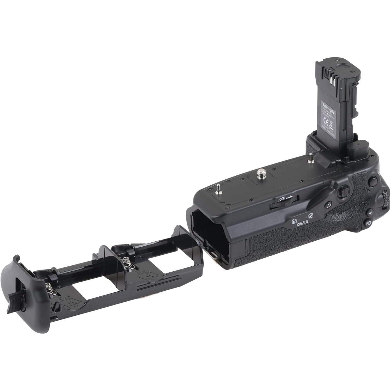 Hersmay BG-R20 Batteriegriff für Canon EOS R5 Mark II /R6 Mark II /R6 Mark III /R5/ R5C/ R6 Kameras, Synchronisation Aller Funktionen, fasst 2 LP-E6P-Akkus