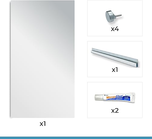 Miniatura 5 de Espejo de actividad, gimnasio, baile, yoga, hierro bajo, ultra resistente, 36 x 60 pulgadas, 14 pulgadas de grosor, paquete individual