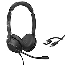 Jabra Evolve2 30 SE – USB-A, USB-C – cuffie a doppio filo certificate per Microsoft Teams