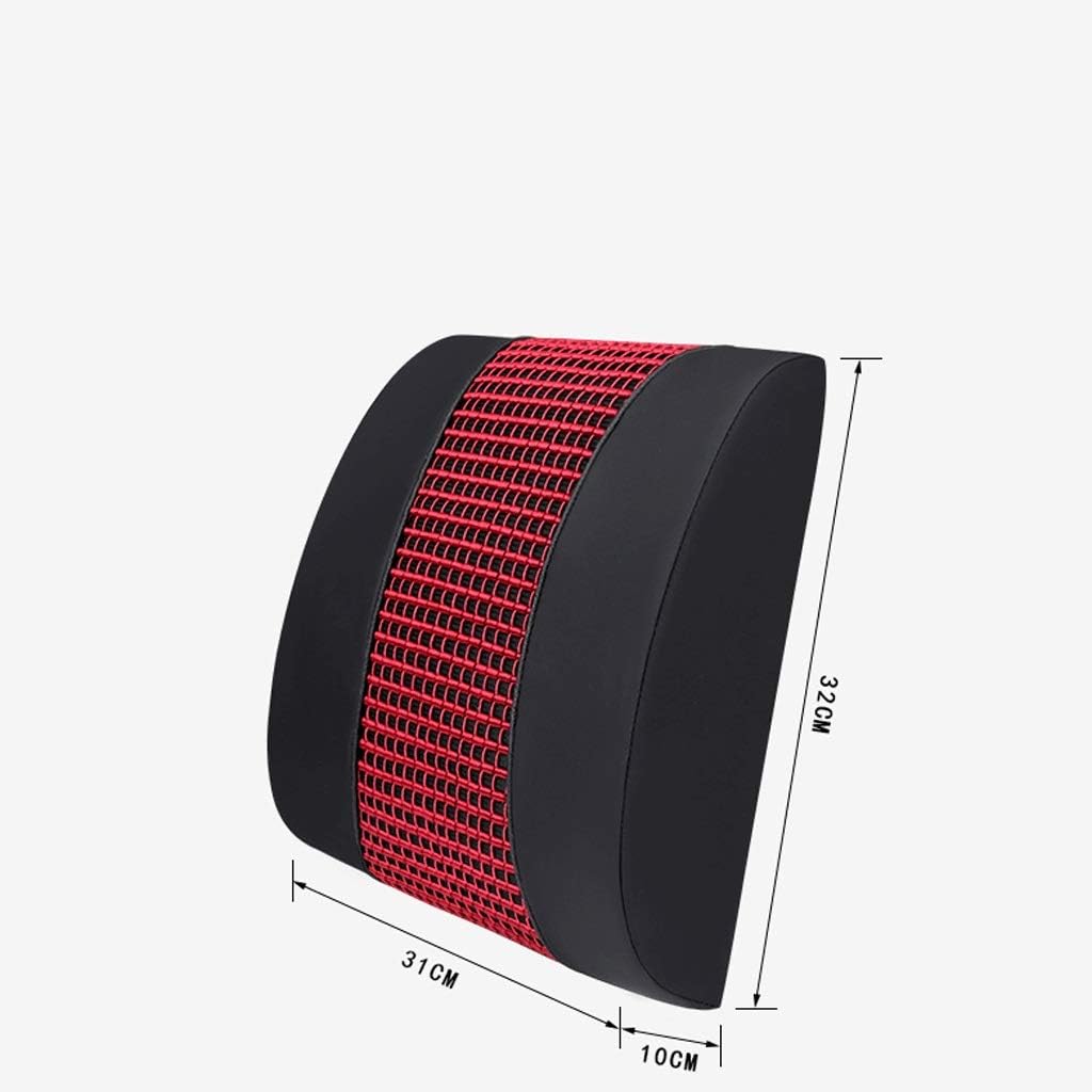 Lumbar Pillow Car Lumbar Cushion Lumbar Cushion Memory Cotton Headrest Lumbar Back Four Seasons Car Seat Belt Lumbar Pillow Back Single(E)