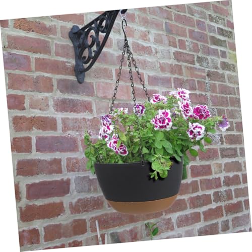Pot de fleurs suspendus COLLBATH plastique PP, fixations robustes contre le vent - 4