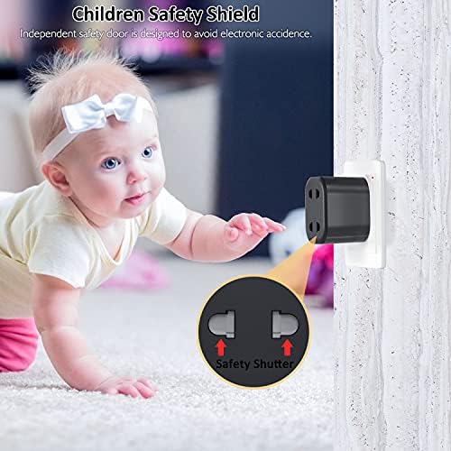 UK 2 Pin to 3 Pin 10A Fuse Adaptor Plug, LENCENT Electric Shaver Razor Adaptor Toothbrush Plug for Epilators Bathroom, Black (1)
