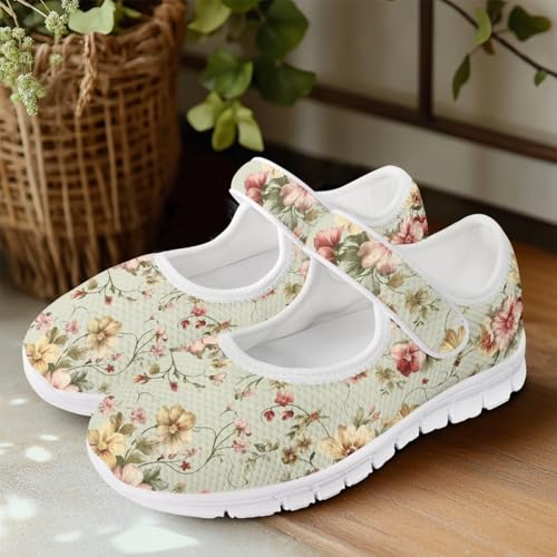 JoyLamoria Vintage Style Walking Shoes Women’s Causal Wide Toe Barefoot Shoes for Women Indoor Home Shoes4