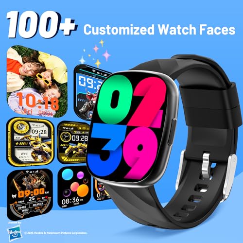 Transformers Kids Smart Watch for Boys & Girls, 1.78" HD Touchscreen Fitness Tracker with Heart Rate & Sleep Monitor, Sports Activity Watch with Pedometer, Birthday Gift for 5-16 Year Olds - image 5