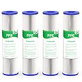 VEGEBE 20 Micron Water Filter 10" x 2.5", 10-inch Whole House Sediment Pre-Filters for Well & Tap water, Replacement Cartridge for FXWPC, EQ-PFC35, ECP5-10, S1, 3WH-STDPL-F02, SPC-25-1005, 4-Pack