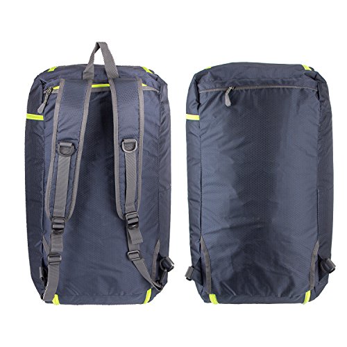 WATINC 50L 3-Way Travel Duffel Backpack travel backpacks Luggage Gym Sports Bag with Shoe Compartment(colorblue)