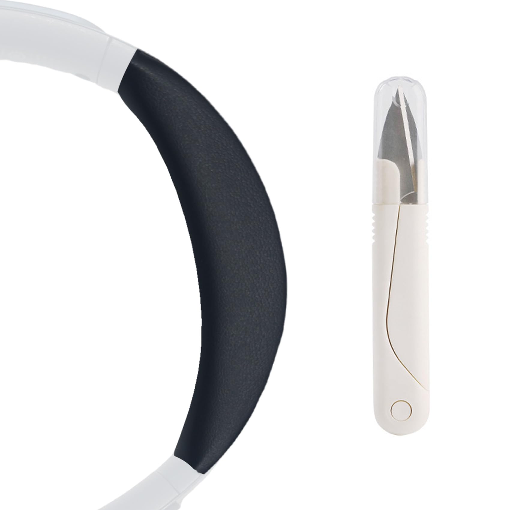 Q45 Headband Pad for Anker Soundcore Space Q45 Headphones,Long Style Black