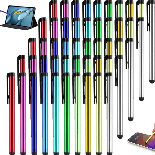 FYSL 50 Pièces Stylets Universels Capacitifs pour Écran Tactile, Stylet Stylo, Stylets Capacitifs pour Tablettes, iPad Mini, iPad Pro, iPad Air, Smartphones,...