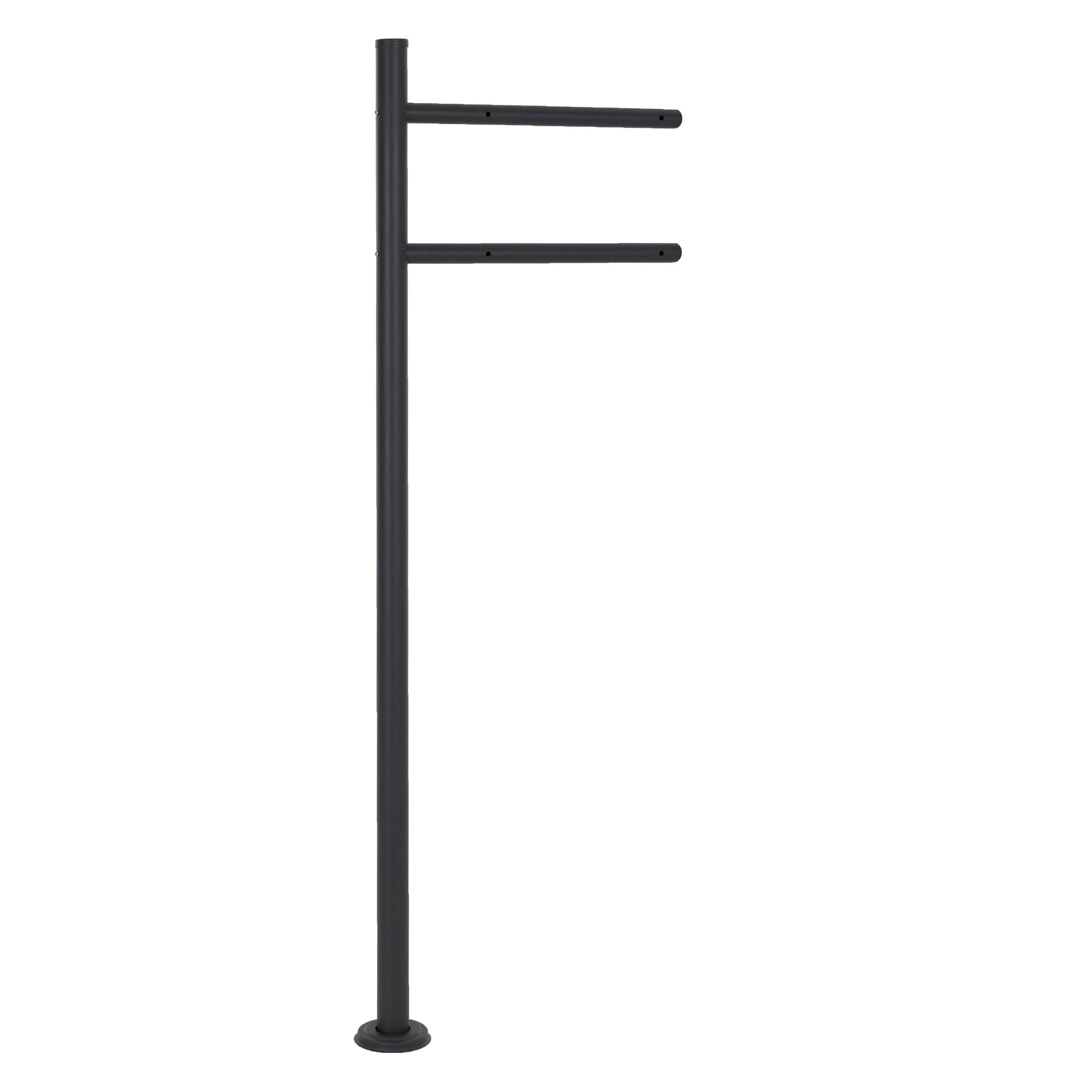 ML-Design Supporto per Cassetta delle Lettere in Acciaio Inox Verniciato a Polvere Antracite Altezza 120 cm Palo di Sostegno da Pavimento Cassetta Postale Stand Verticale Casella della Posta Moderno