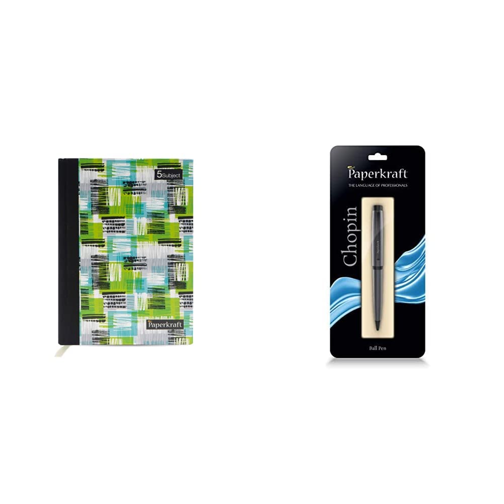 Paperkraft Signature Series Executive Notebook - 210mm x 148mm, Hard Cover, Single Line Chopin- Blue Ball Pen (Pack of 1) (B0BPXQDYKS) Amazon Price History, Amazon Price Tracker