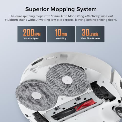 Image of Roborock Qrevo Edge S5A Robot Vacuum and Mop, 18,500Pa, Zero-Tangling, FlexiArm Side Brush, Hot Water Mop Washing & Self-Cleaning, Warm Air Drying, Self-Emptying, White (Renewed)