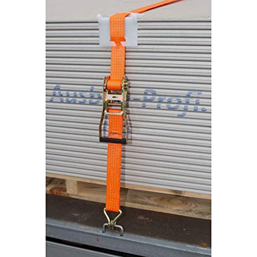 Kerbl Cravatta A Cricchetto, Due Parti, 50 Mm X 8 M, 2000 Kg/4000 Kg, Arancione - 2