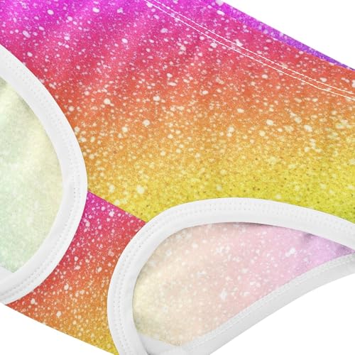 Funny Toddlers Underwear Floral 2t Cotton Panties Little Girl Rainbow Gradient Purple Pink Briefs Undies Kids4