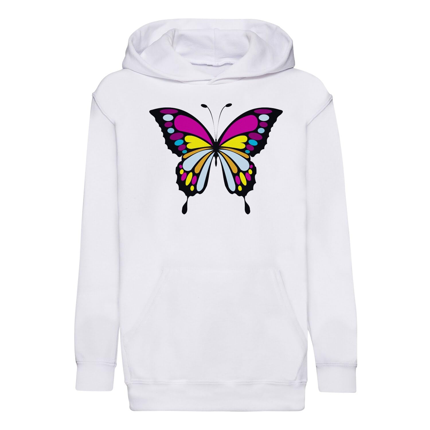 Sweat à capuche enfant papillon premium aux finitions haut de gamme - 4