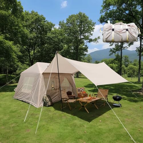 Carpa inflable para camping 4-6 personas 4 estaciones miniatura 1