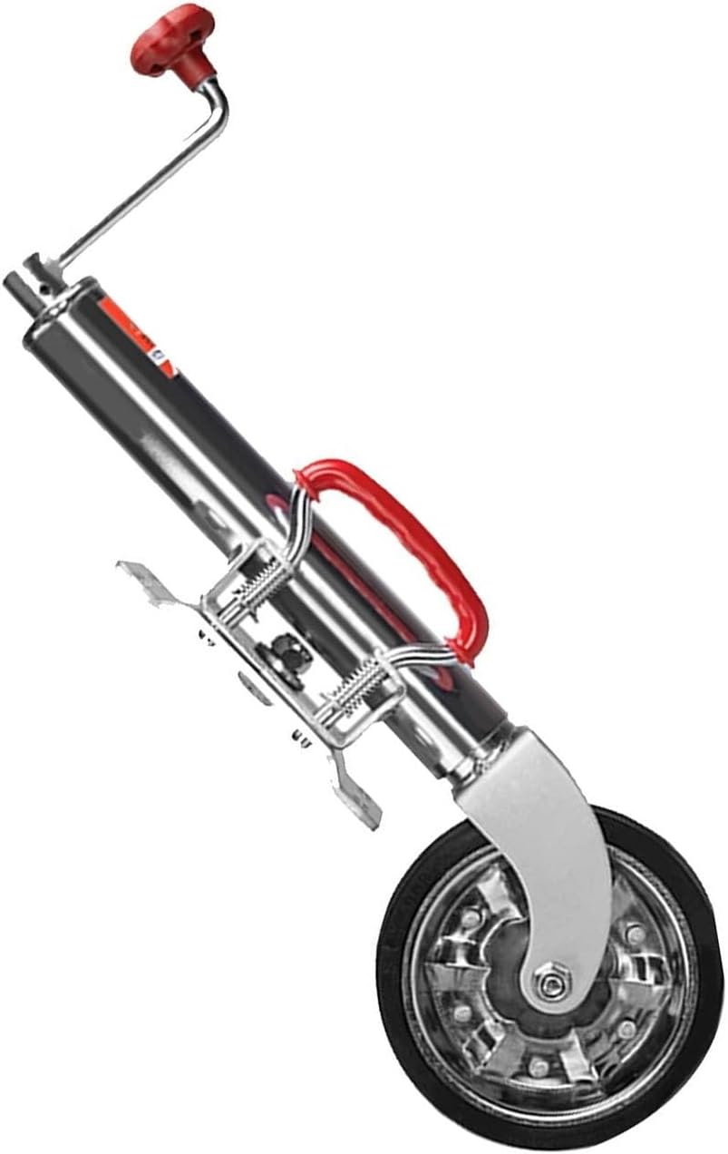 Lift Swivel Trailer Jack - Bolt-On Swivel Tongue Jack, Trailer Jockey Wheel, Heavy-Duty Trailer Tongue Jack，1550lbs Capacity, 9.85 Lift,8'' Wheel, for Boat, Motorhome, Yacht, Caravan
