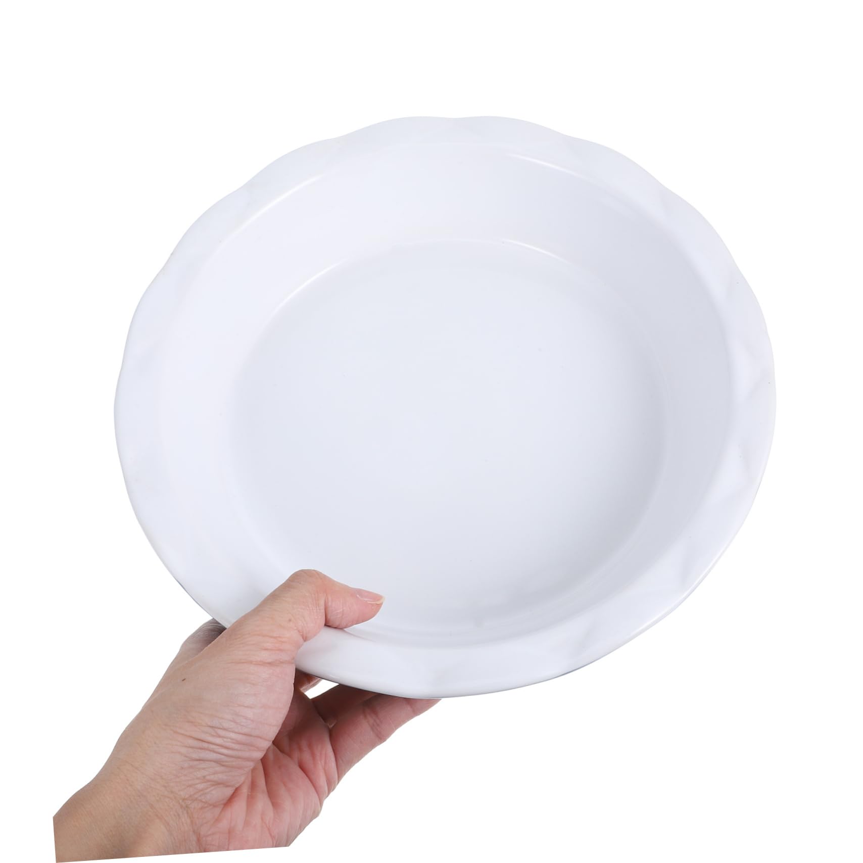 Plat à Tarte en Céramique Rond, Grand Format pour Cuisson au Four