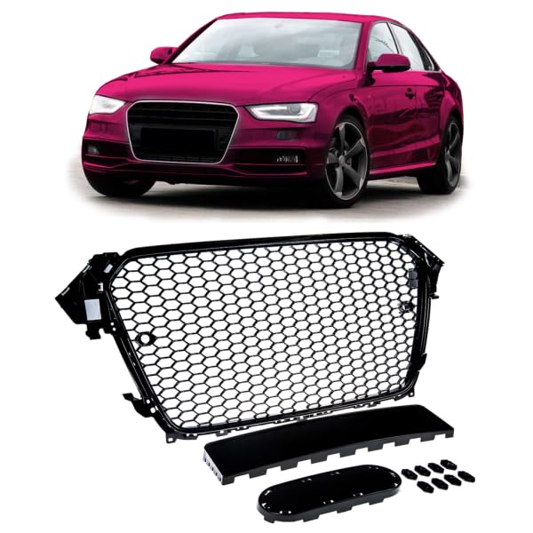 Frontgrill Glanz Schwarz passend für Audi A4 B8 2013–2016