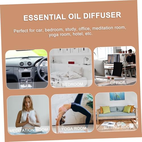 Difusor aromático eléctrico de madera para habitación miniatura 7