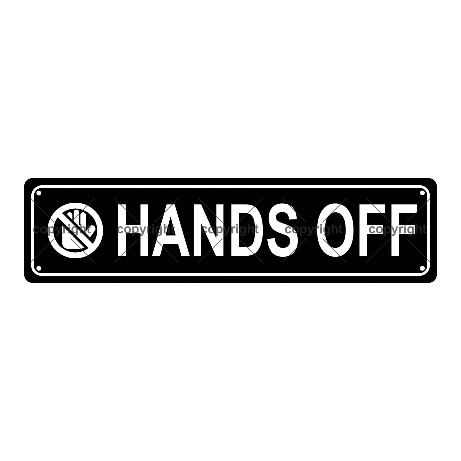Hands Off Warning Metal Tin Street Sign Bar Cafe Garage Cave Home Room Wall Bathroom Farmhouse Garden Porch Patio Decor,4x16 Inch