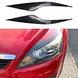 Reemplazo de ajuste directo: diseñado específicamente para Ford Focus 2 MK2 (2008-2011), estos adornos de cejas de material ABS ofrecen un ajuste preciso sin modificaciones; fácil de instalar con adhesivo incluido, sin necesidad de taladrar ni ayuda profesional.