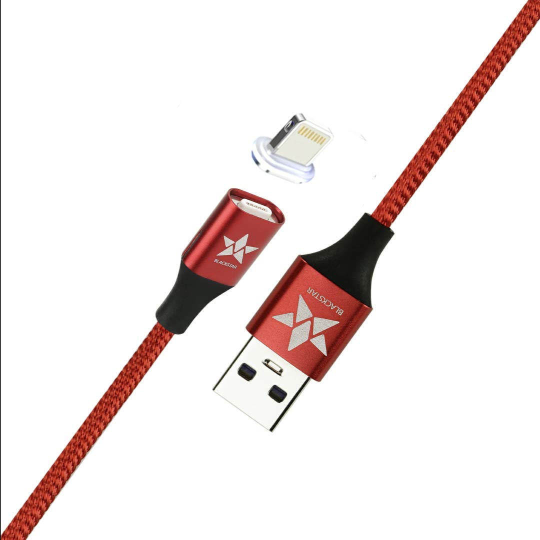 Blackstar Magnetic Charging Cable Compatible with iPhones (1.5 Meter Long) Fast Charging with Data Transfer