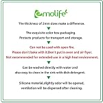 emolife Extra Thick Silicone Mats for Kitchen Counter, 23.6"x15.7", Grey - Image 5