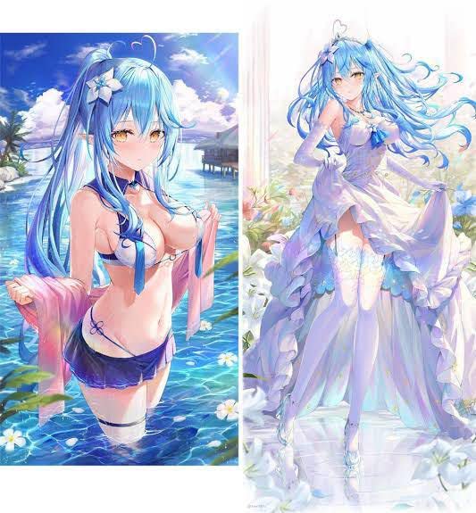 【等身大タペストリー】 受注生産ウェディング雪花ラミィ タペストリー Amazon.co.jp: 受注生産 等身大 タペストリー バニー衣装 雪花