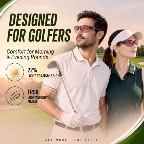 Image of maivnz Golf Sunglasses for Men Women, Golf Ball Finder Glasses, UV400