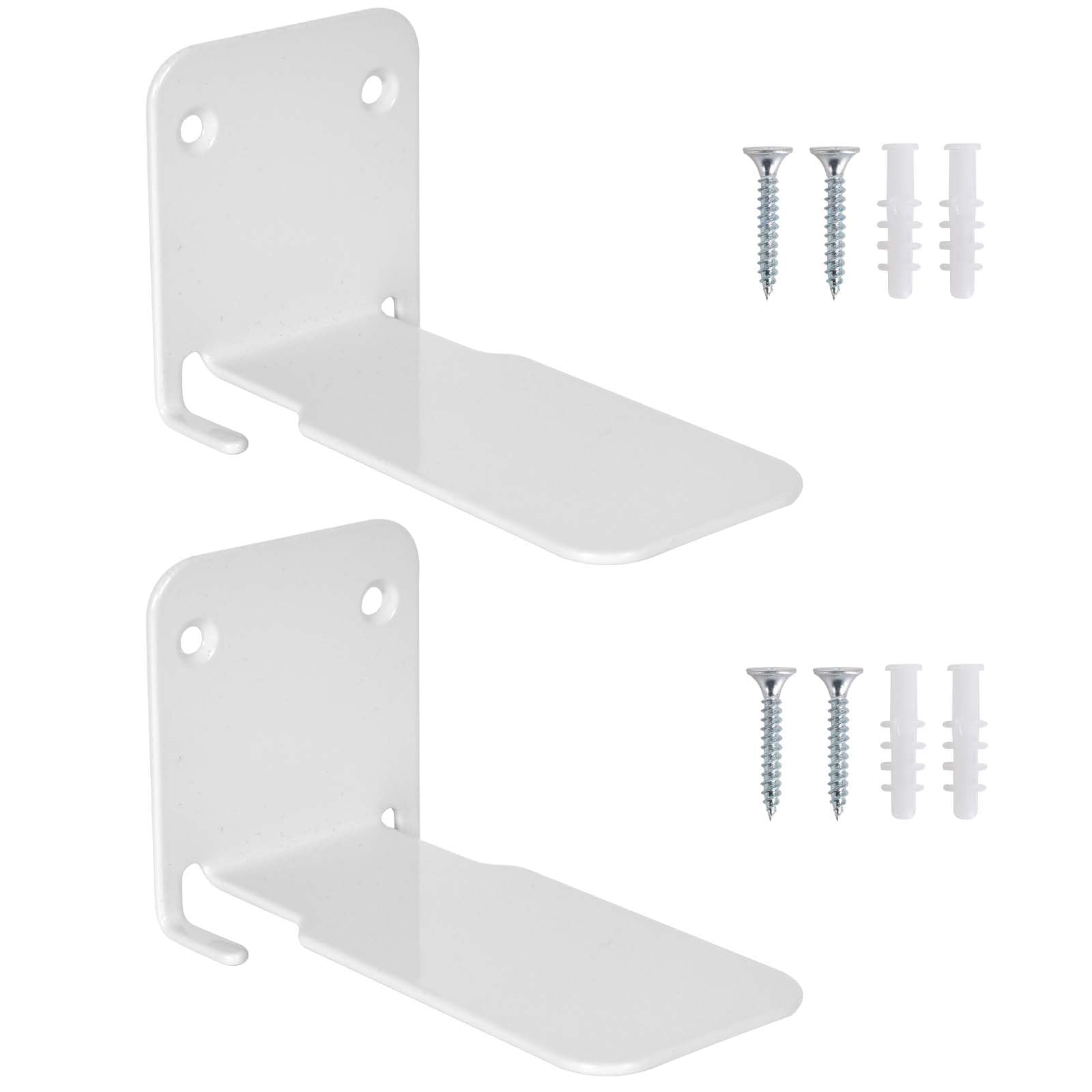 2 Piezas Baldas Flotantes Pared, Estantes de Pared para Libros, Estanteria Libros Invisible Pared, Estanteria Metalica con Herrajes de Montaje para el Hogar, Oficina - Decoración -11 x 6 x 6,5 cm