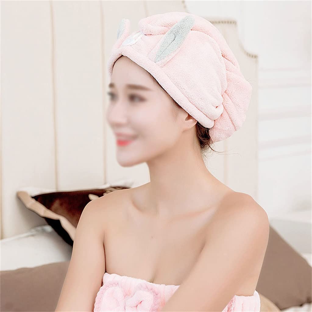 Dry Hair Cap Women Super Absorbent Quick-drying Cute Towel Baotou Shampoo Shower