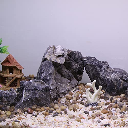VOCOSTE Coral Reef Decor, Mini Faux Coral Decor for Aquarium Decorations White,1.89"x2.28" - Image 2