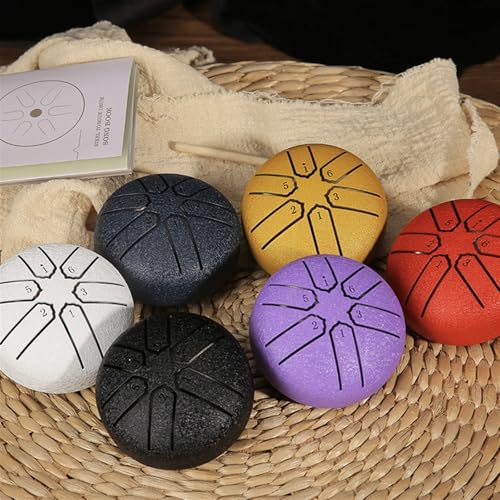 Small Steel Tongue Drum Set - 6 Pack 6 Notas 3 Pulgadas miniatura 2