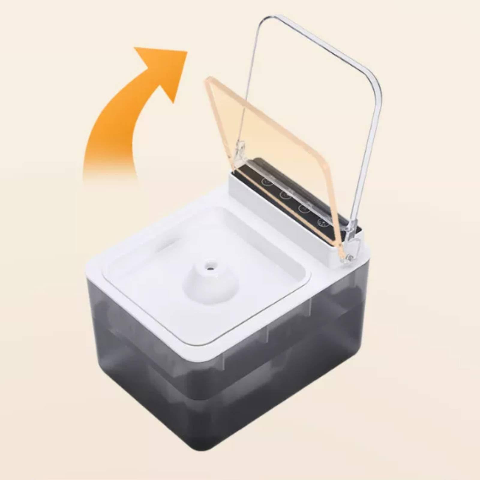 Automatischer Trinkbrunnen Katzenbrunnen Haustierbrunnen Wasserspender mit Gleichmäßigem Durchfluss Und Separaten Wasserzonen aus PC für Haushalt Büro Katzenpflege Geeignet, 5200 MAh