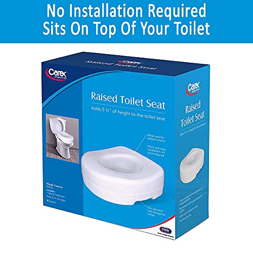 Carex CEXB310OO Toilet Seat Riser - Adds 5.5 Inch Of Toilet Height - Raised Toilet Seat thumb #10