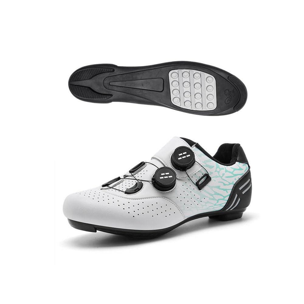 Hixingo Zapatilla de Ciclismo Hombre Mujer, Zapatos Bicicleta de Carretera Exterior MTB Al Aire Libre, Zapatillas de Ciclismo Unisex Adulto Respirables Antideslizantes -T730